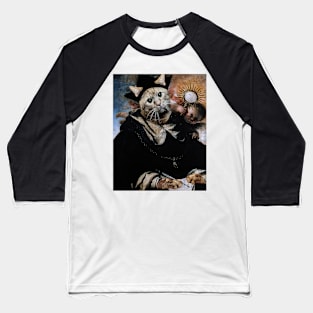 Medieval Saint Ginger Cat Baseball T-Shirt